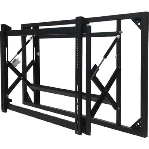 46" LCD Video Wall Front Maintenance Hydraulic Push Type Wall Mount TV Bracket