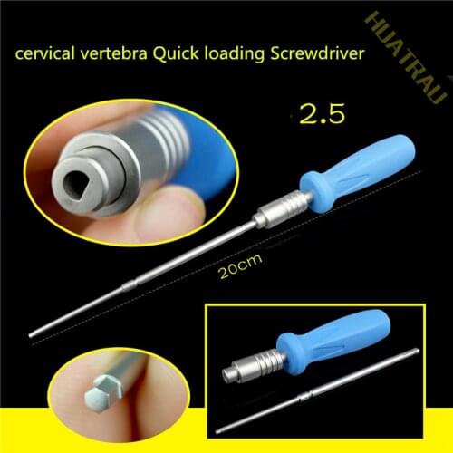 Orthopedic instruments medical cervical universal pedicle screw sealing cap Ao quick mounted extended driver hexagon 2.5