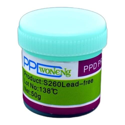 PPD Lead-Free Welding Solder Paste Low Temperature Melting Point 138 /183°C For iPhone A8 A9 A10 A11 CHIP Special Tin Pulp