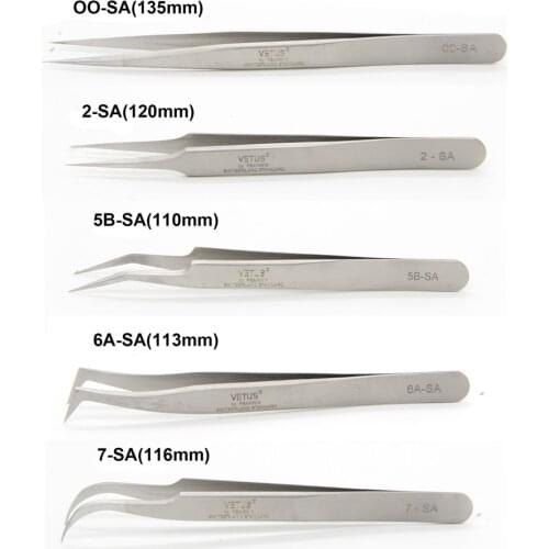 SA stainless steel volume eyelash extension tweezers