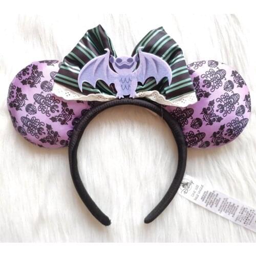 Head Band Minnie Haunted Mansion Bat Headband Ears Costume