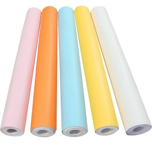 Self-Adhesive Bedroom Wallpaper Pure Color Thickened Wall Cloth Simple Macaron Light Luxury Plain Wallpaper Waterproof