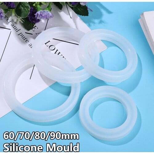 60-70-80-90mm Silicone Bracelet Casting Mold DIY Crystal Resin Casting Bracelet Bangle Jewelry Mold Handmade Craft Supplies