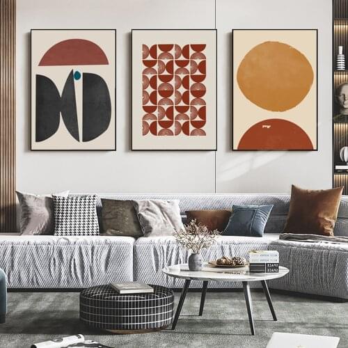 Scandinavian Wall Art Print Modern Abstract Geometric Shape Poster Room Decorative Picture Minimalism Canvas Painting Home Decor