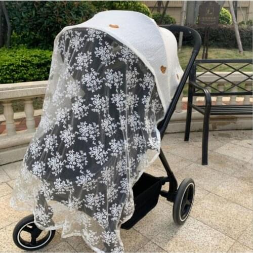 Baby Stroller Cover Gauze Sunshade Windshield Sunscreen Curtain Breathable Mesh