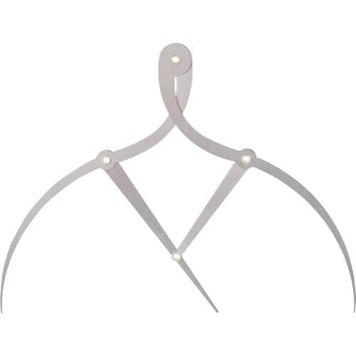 Mean Calipers Golden Ratio Calipers Stainless Steel Eyebrow Ruler 1:1.618 Measure Tool for Tattoo Makeup