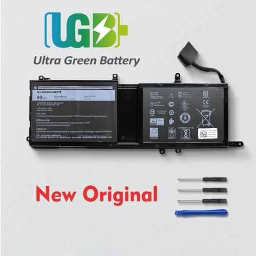 UGB New Original 9NJM1 Battery Replacement for Dell ALIENWARE 17 R4,R5,15 R3 R4 Long Run 546FF HF250 P69F001 P31E001 ALW17C-D273