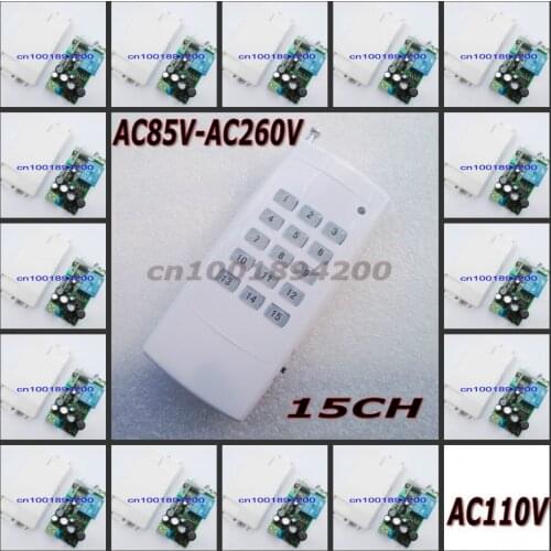 Lighting Remote Control Switch AC85V-260V 110V 180V 220V 230V 240V Light Lamp LED Remote Power ON OFF Switch Controller 315/433