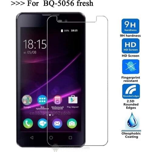 Smartphone Tempered Glass for BQ BQ-5056 Fresh Glass 9H Protective Film Screen Protector cover phone