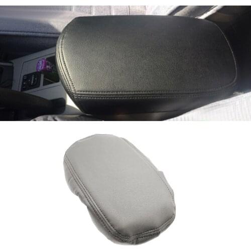 For Toyota Rav4 RAV 4 2006 - 2012 PU Leather with Sponge Car Interior Center Console Lid Armrest Box Protection Cover Trim Gray