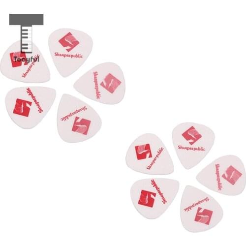 Tooyful 10pcs Guitar Picks Smooth ABS Custom Plectrum for Electric Ukelele Guitar