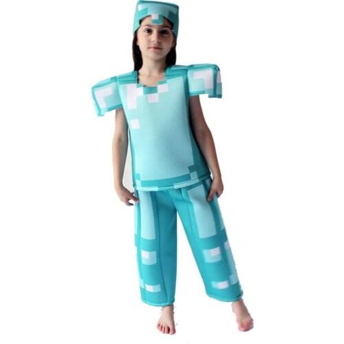 Boys Girls Halloween Cosplay Game Character Costumes 3PCS Set Hat Tops Pants Costume Kids Carnival Novelty Clothes
