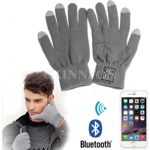 50Pcs/Lot 2Pcs/Lot/Pair Winter Warmer Glove Touch Screen Bluetooth Talking Gloves Built-in Speaker/Microphone For Cellphone