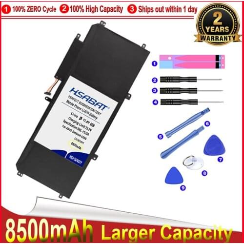 HSABAT 0 Cycle 8500mAh C31N1411 Battery for ASUS Zenbook U305 U305F U305FA U305CA UX305 UX305CA UX305F UX305FA Accumulator