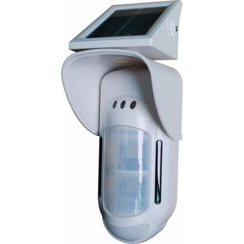 433mhz/868mhz Wireless Solar power 30KG Pet immunity wireless outdoor detector sensor wired solar power detector sensor