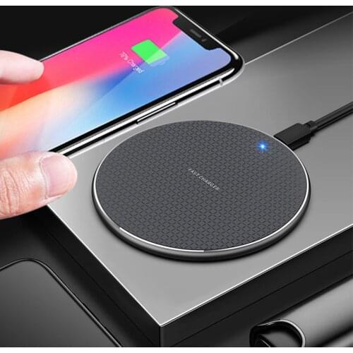 10W Fast Wireless Charger for Samsung Galaxy S10 S9 S8 Note 9 USB Charging Pad for IPhone 11 Pro XS Max XR X 8 Plus 12