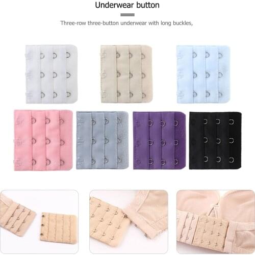 Bra Extenders Strap 3 Rows 3 Hooks Extension Strap Clip For Women Elastic Underwear Bra Adjustable Belt Buckle Accessories