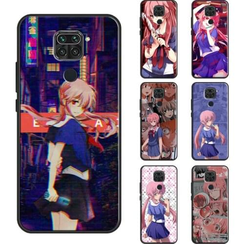 Future Diary Yuno Case For Xiaomi Redmi Note 10 Pro Note 8 9S 8T Note 9 Pro Coque For Redmi 9T 9C 9A 7A 8A