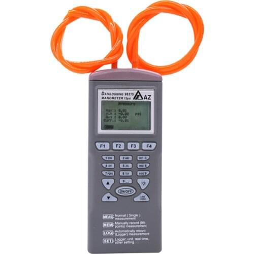 Digital Manometer AZ96315 portable Differential Pressure Meter Recorder Air Pressure Gauge 15 psi