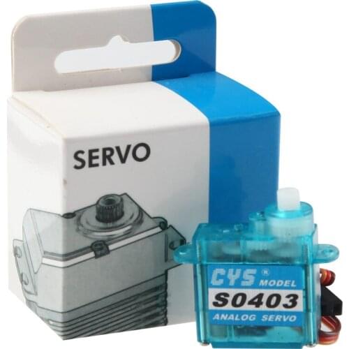 CYS-S0403 4.3g 19.8X8.4X23.3mm Plastic Gear Micro Mini Servo For RC Model Plane Boat Car
