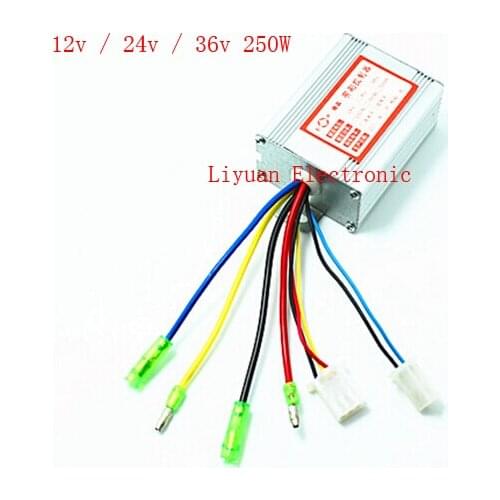 Electric car brush controller sensor / 12v / 24v / 36v 250W speed motor controller / intelligent controller