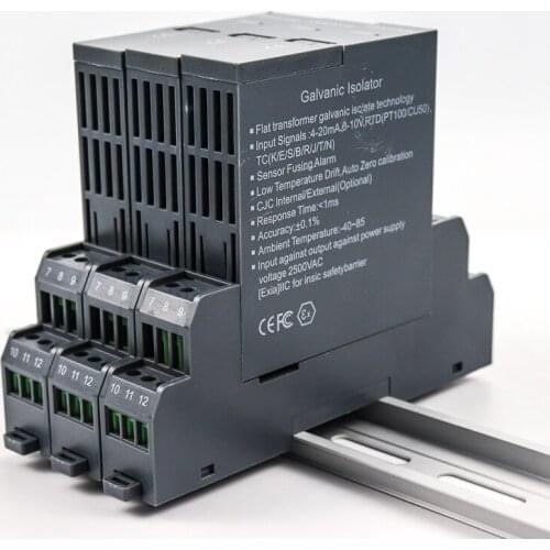 DC 24V 1 In 1 Out DC Signal Isolator Transmitter Signal Conditioner signal isolate