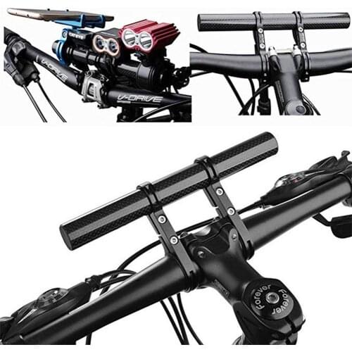 Double Bicycle Extension Bracket Clamp Alloy Bracket For Handlebar Extension Bike Light GPS Computer