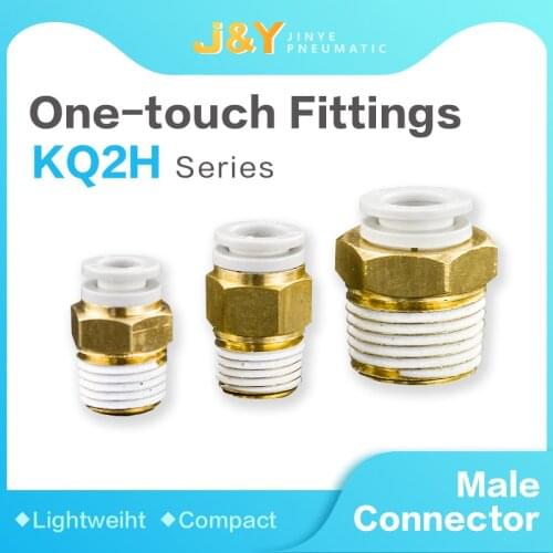 J&Y One-touch Fittings KQ2 Series-KQ2H Male Connector Air Pneumatic Tube connector Fittings 4mm 6mm 8mm