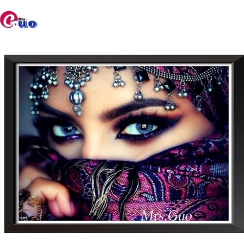 Full Square/Round Drill 5D DIY Diamond Painting "Masked woman" Embroidery Cross Stitch 3D Home Decor