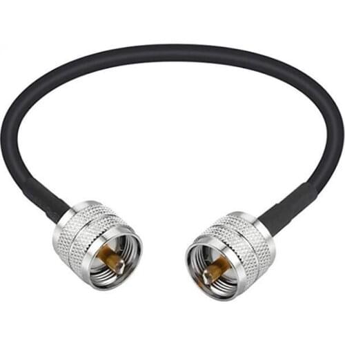 JX Store RF Coaxial cable UHF Male to Male Connector UHF PL259 Male to UHF Male PL259 RG58 Pigtail cable 30cm-20m