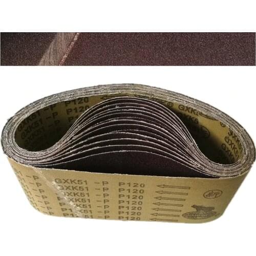 10pieces 533*75mm Abrasive belt Sanding Band 3" * 21" Sanding Screen For Belt Sander 40#60#80#100#120#150#180#240#320#400#600