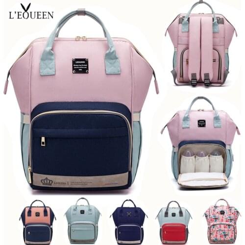 LEQUEEN Diaper Bags Female Baby Care Nappy Bag Large Storage Travel Waterproof Antifouling Backpack Stroller Mummy Maternity Bag