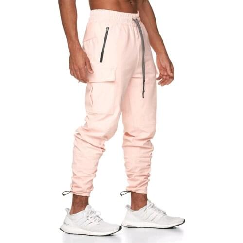 Summer outdoor muscle train sports pants mens High Quality Jogger Pants Man fitness track pants men waterproof pocket Sweatpants