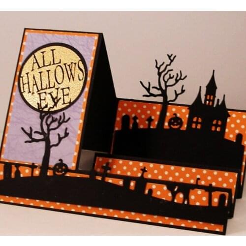 Halloween Metal Cutting Dies Stencil DIY Scrapbooking Album Paper Card Template Mold Embossing Craft Decoration