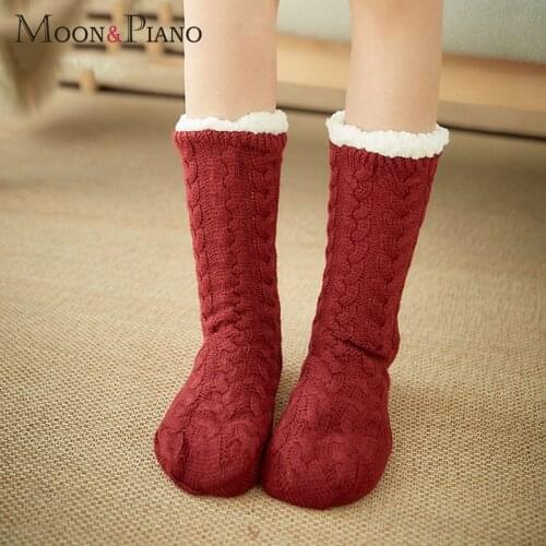 Moon&Piano Women's Winter Socks