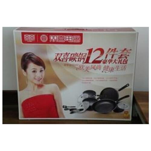 Cookware Set Carbon Steel TUREENS UTNSIL 12pcs COOKING POTS SET pot kitchen multi-purpose nutrition cookware