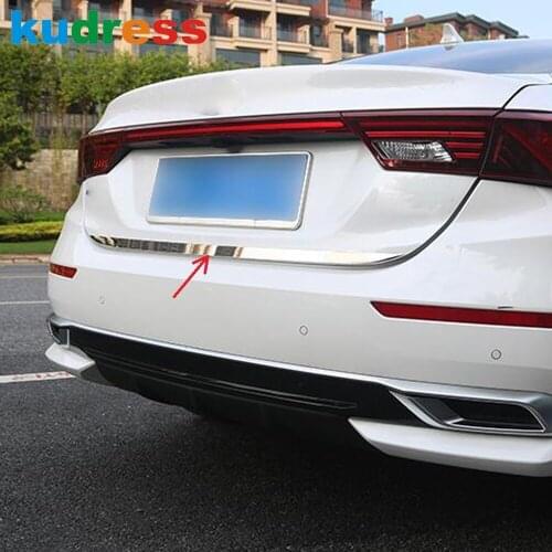 For Kia Cerato Forte K3 2019 2020 2021 Stainless Steel Rear Trunk Lid Cover Trim Tailgate Moulding Strip Car Styling Accessories