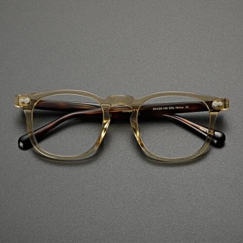 Vintage acetate glasses frame men woman handmade Classic optical eyeglasses myopia reading prescription eyewear