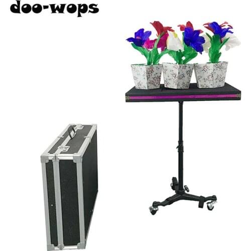 Appearing Bouquet & Vase Table Magic Tricks For Professional Magician Appearing 3 Flower Pots Stage Illusion Mentalism Funny