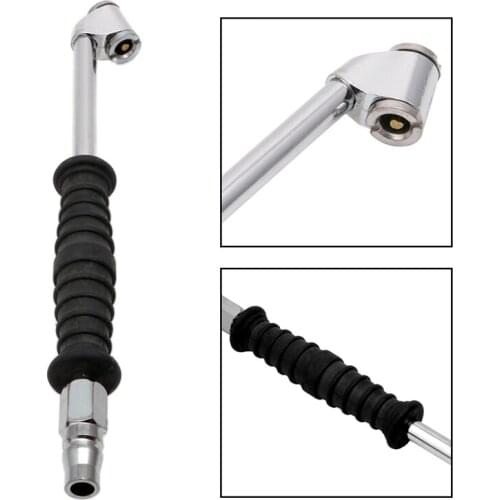 QILEJVS New Auto Car Motorcycle Long Reach Tire Air Inflator Dual Head Type Chuck Valve-m30