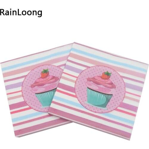 [RainLoong] Beverage Paper Napkins Cake Event & Party Tissue Napkins Decoration Serviettes 33cm*33cm 1 pack (20pcs/pack)