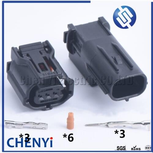 1 set 3 Pin male female 6189-1129 6188-4920 12353 Wire Connector Headlight Lamp Socket Camshaft Sensor Plug For Toyota Lexus