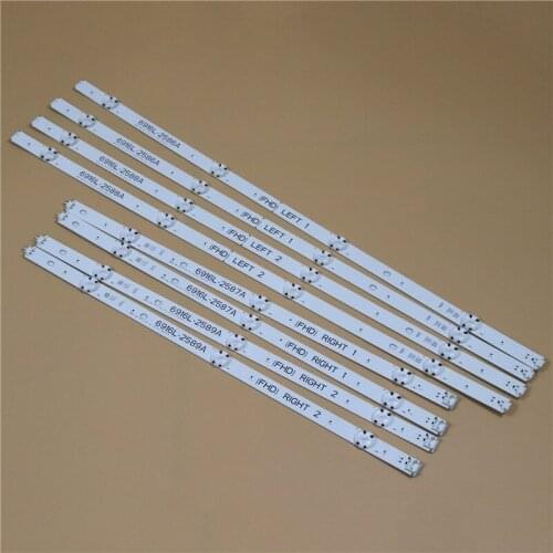 TV LED Array Bars For LG 49LW540S 49LW541H 49LW540S-UA 49LW540S-ZA 49LW541H-TA LED Backlight Strips Matrix LED Lamps Lens Bands