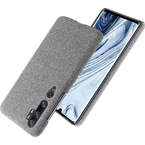 Slim Cloth Texture Cover for Xiaomi Mi Note10 Mi10 Pro Fabric Ultrathin Antiskid Case For Xiaomi Mi CC9 Pro Note 10 Note10 Pro