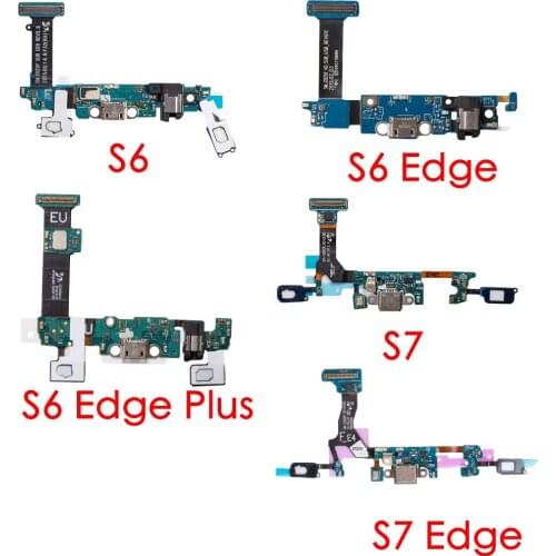 Charging Dock Charger Port Connector Flex Cable For Samsung Galaxy S6 Edge S7 S8 S9 Plus G920F G925F G928F G9280 G930F G935F