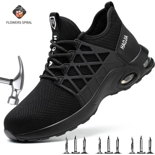 Safety Work Shoes Mens And Womens Shoes Ultra-Light Soft-Soled Wear-Resistant And Anti-Extrusion Safety Work Shoes Work Boots