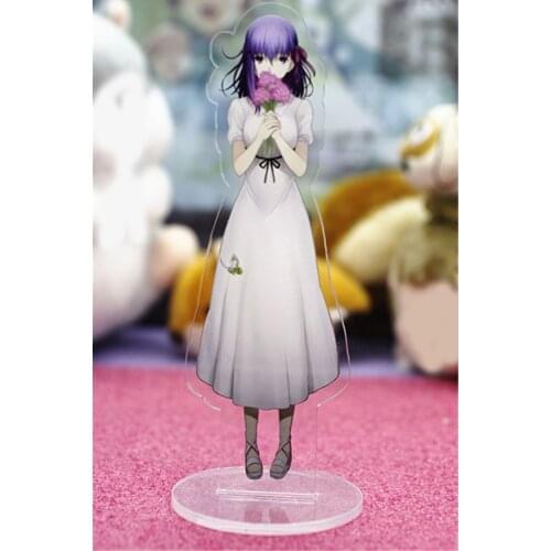 1pcs Anime Cartoon Fate/stay night Matou Sakura Printed Acrylic Stand Figure Cosplay Prop Home Desk Decor for Boy Girl Gift