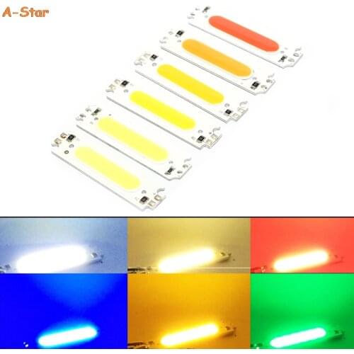 1pcs DC 12V 2W DIY LED Chip Bulb Lamp 60*15mm LED Module COB Light Source Colorful LED COB Strip Light Source Moudle