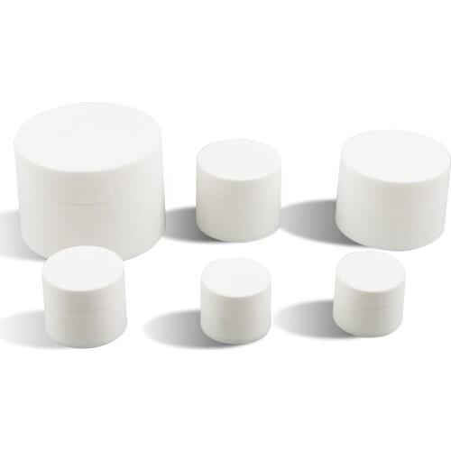 100 x 3g High Quantity Frost white cream pot jar small cosmetic container plastic bottle makeup sample jar, cosmetic packaging