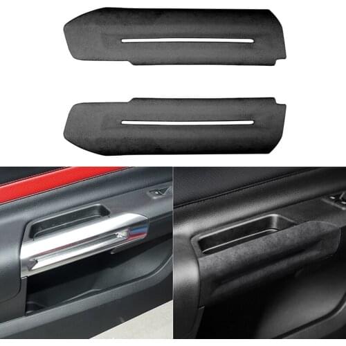 2PCS Car Inner Door Handles Decoration Cover Trim Sticker Styling for Ford Mustang 2015 2016 2017 2018 2019 2020 Accessories